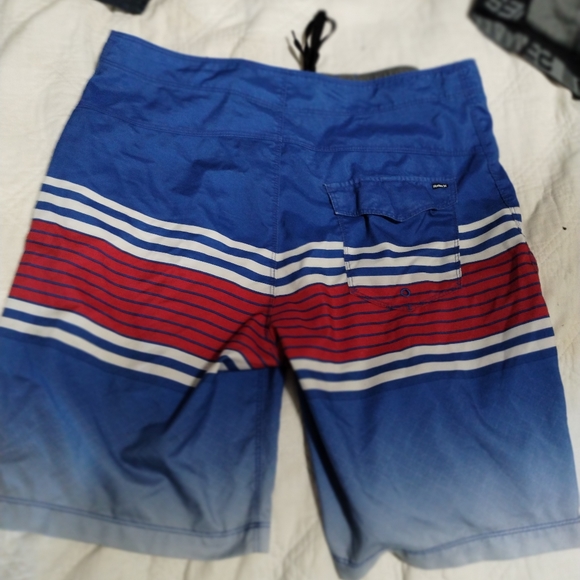 Red white and blue Hurley board shorts size 34 . - Picture 3 of 3